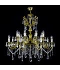 Avior 5-18 Light Bohemia Crystal Chandelier Gold/Silver 50-91cm