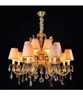 Avior 5-18 Light Bohemia Crystal Chandelier Gold/Silver 50-91cm