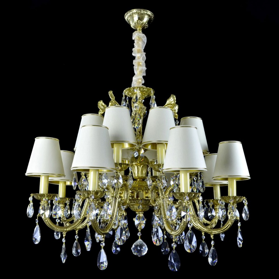 Avior 5-18 Light Bohemia Crystal Chandelier Gold/Silver 50-91cm