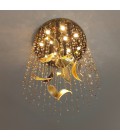 Linden 12 Light Bohemia Crystal Chandelier Gold/Silver 70cm