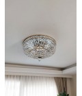 Lisbon 9-15 Light Bohemia Crystal Flush Mount Chandelier Gold/Silver 50-100cm