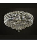 Lisbon 9-15 Light Bohemia Crystal Flush Mount Chandelier Gold/Silver 50-100cm