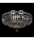 Lisbon 9-15 Light Bohemia Crystal Flush Mount Chandelier Gold/Silver 50-100cm