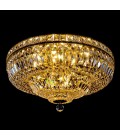 Lisbon 9-15 Light Bohemia Crystal Flush Mount Chandelier Gold/Silver 50-100cm