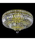 Lisbon 9-15 Light Bohemia Crystal Flush Mount Chandelier Gold/Silver 50-100cm