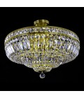 Lisbon 9-15 Light Bohemia Crystal Flush Mount Chandelier Gold/Silver 50-100cm