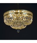 Lisbon 9-15 Light Bohemia Crystal Flush Mount Chandelier Gold/Silver 50-100cm