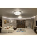 Lisbon 9-15 Light Bohemia Crystal Flush Mount Chandelier Gold/Silver 50-100cm