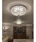 Lisbon 9-15 Light Bohemia Crystal Flush Mount Chandelier Gold/Silver 50-100cm