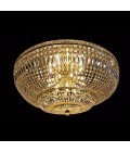 Lisbon 9-15 Light Bohemia Crystal Flush Mount Chandelier Gold/Silver 50-100cm