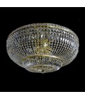 Lisbon 9-15 Light Bohemia Crystal Flush Mount Chandelier Gold/Silver 50-100cm