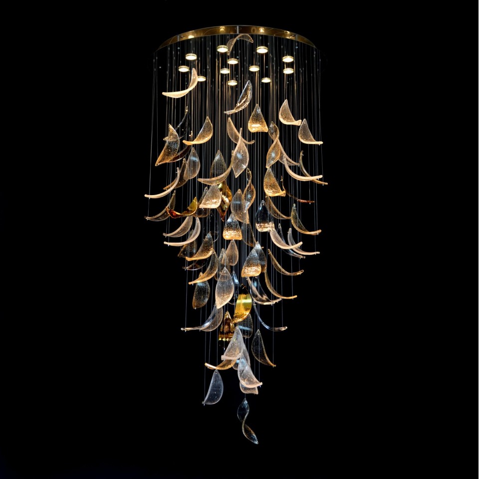 Magnolia 12 Light Bohemia Crystal Chandelier Gold/Silver 80cm