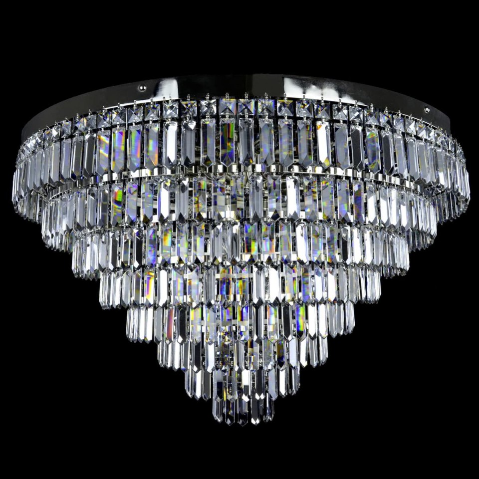 Porto 3-15 Light Bohemia Crystal Chandelier Gold/Silver 30-120cm