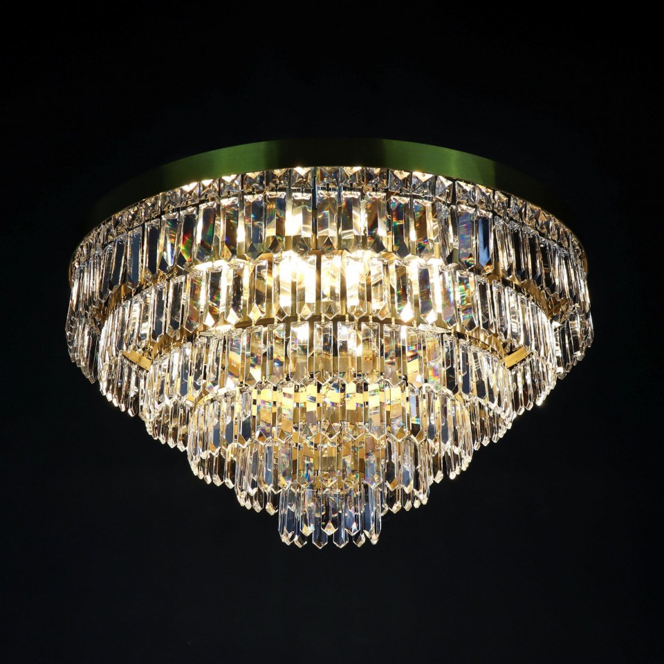 Porto 3-15 Light Bohemia Crystal Chandelier Gold/Silver 30-120cm