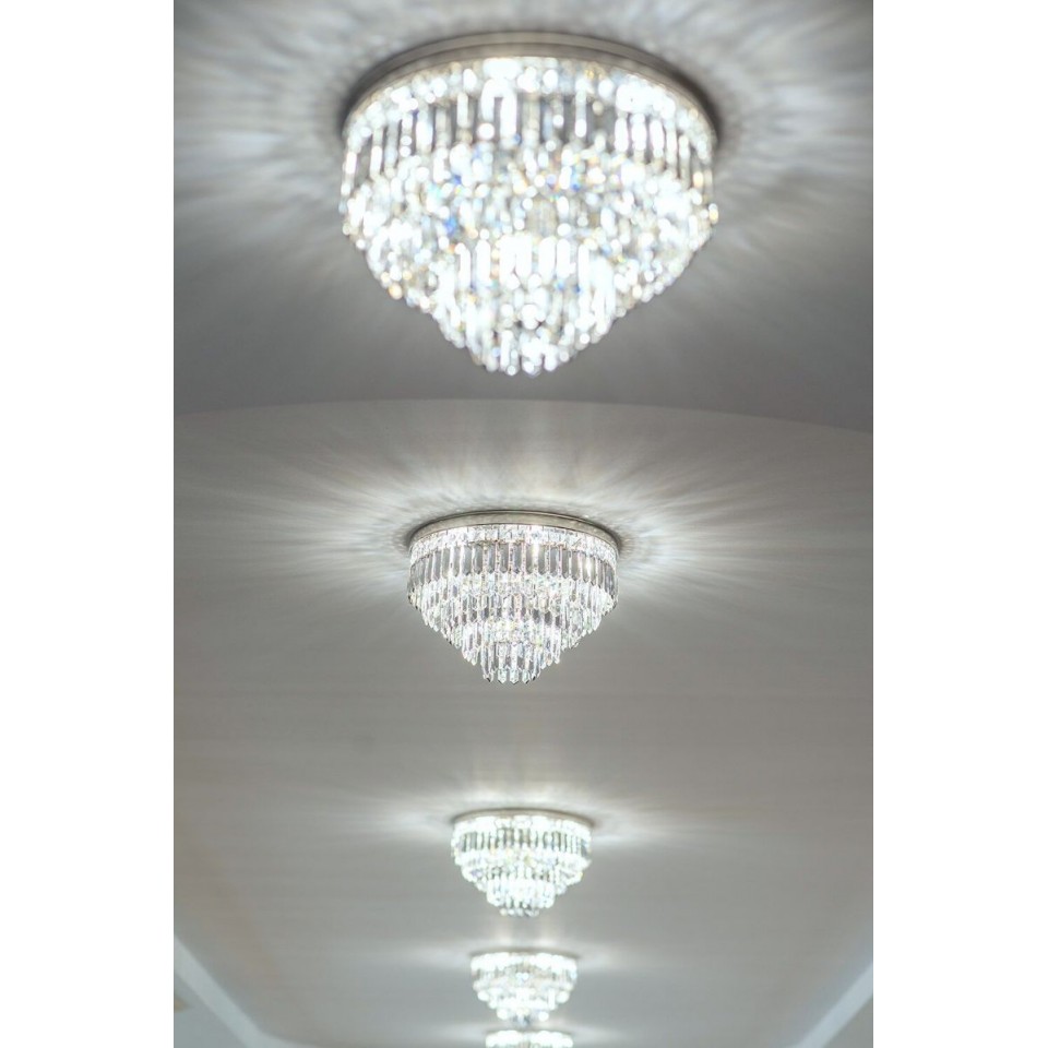 Porto 3-15 Light Bohemia Crystal Chandelier Gold/Silver 30-120cm