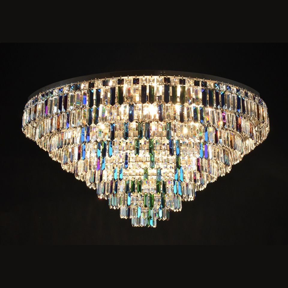 Porto 3-15 Light Bohemia Crystal Chandelier Gold/Silver 30-120cm