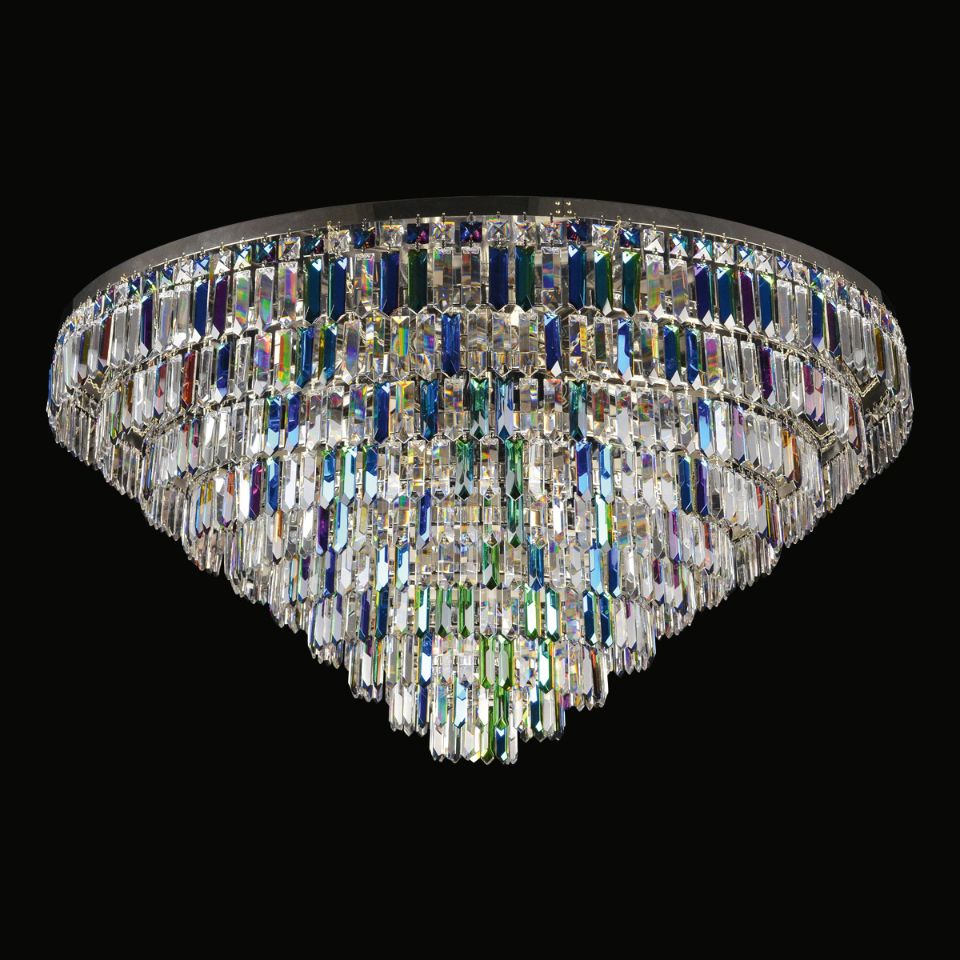 Porto 3-15 Light Bohemia Crystal Chandelier Gold/Silver 30-120cm