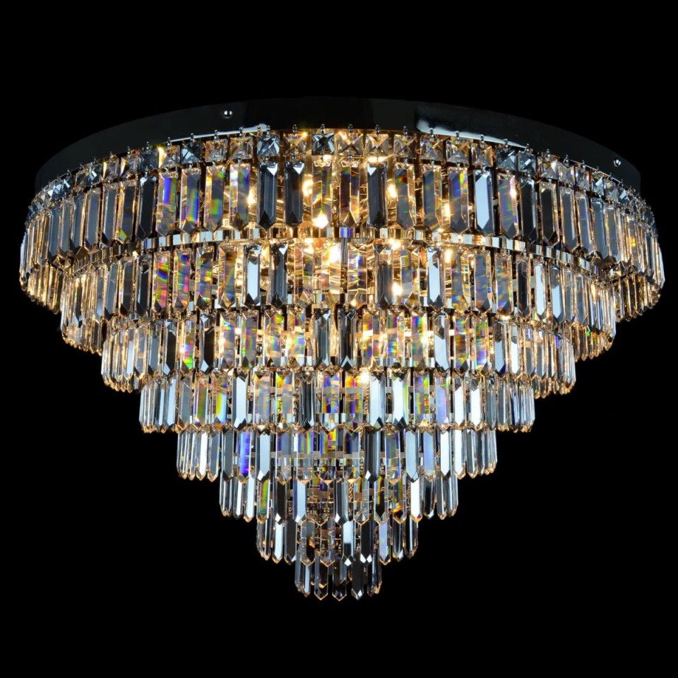 Porto 3-15 Light Bohemia Crystal Chandelier Gold/Silver 30-120cm