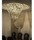 Porto XL 16-49 Light Bohemia Crystal Chandelier Gold/Silver 150-210cm