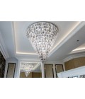 Porto XL 16-49 Light Bohemia Crystal Chandelier Gold/Silver 150-210cm