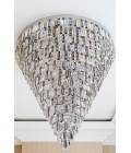 Porto XL 16-49 Light Bohemia Crystal Chandelier Gold/Silver 150-210cm