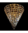 Porto XL 16-49 Light Bohemia Crystal Chandelier Gold/Silver 150-210cm