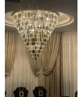 Porto XL 16-49 Light Bohemia Crystal Chandelier Gold/Silver 150-210cm