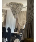 Porto XL 16-49 Light Bohemia Crystal Chandelier Gold/Silver 150-210cm