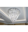 Porto XL 16-49 Light Bohemia Crystal Chandelier Gold/Silver 150-210cm