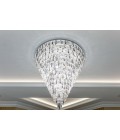 Porto XL 16-49 Light Bohemia Crystal Chandelier Gold/Silver 150-210cm