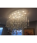 Rods & Bubbles 8-15 Light Bohemia Crystal Chandelier Gold/Silver 100-150cm