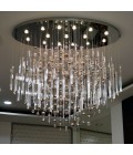 Rods & Bubbles 8-15 Light Bohemia Crystal Chandelier Gold/Silver 100-150cm