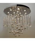 Rods & Bubbles 8-15 Light Bohemia Crystal Chandelier Gold/Silver 100-150cm