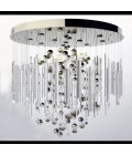 Rods & Bubbles 8-15 Light Bohemia Crystal Chandelier Gold/Silver 100-150cm