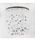 Rods & Bubbles 8-15 Light Bohemia Crystal Chandelier Gold/Silver 100-150cm