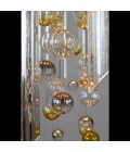 Rods & Bubbles 8-15 Light Bohemia Crystal Chandelier Gold/Silver 100-150cm