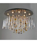 Rods & Bubbles 8-15 Light Bohemia Crystal Chandelier Gold/Silver 100-150cm