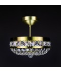 Stockholm 3-12 Light Bohemia Crystal Semi-Flush Mount Chandelier Gold/Silver 30-76cm