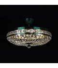 Stockholm 3-12 Light Bohemia Crystal Semi-Flush Mount Chandelier Gold/Silver 30-76cm