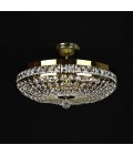 Stockholm 3-12 Light Bohemia Crystal Semi-Flush Mount Chandelier Gold/Silver 30-76cm