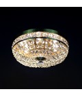 Stockholm 3-12 Light Bohemia Crystal Semi-Flush Mount Chandelier Gold/Silver 30-76cm