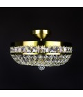 Stockholm 3-12 Light Bohemia Crystal Semi-Flush Mount Chandelier Gold/Silver 30-76cm