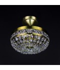 Stockholm 3-12 Light Bohemia Crystal Semi-Flush Mount Chandelier Gold/Silver 30-76cm