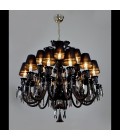 Vesper 12-24 ljus bohemia kristallkrona guld/silver 81-120cm