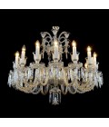 Vesper 12-24 ljus bohemia kristallkrona guld/silver 81-120cm