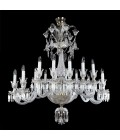 Vesper 12-24 ljus bohemia kristallkrona guld/silver 81-120cm