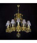 Vesper 12-24 ljus bohemia kristallkrona guld/silver 81-120cm