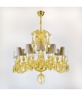 Vesper 12-24 ljus bohemia kristallkrona guld/silver 81-120cm