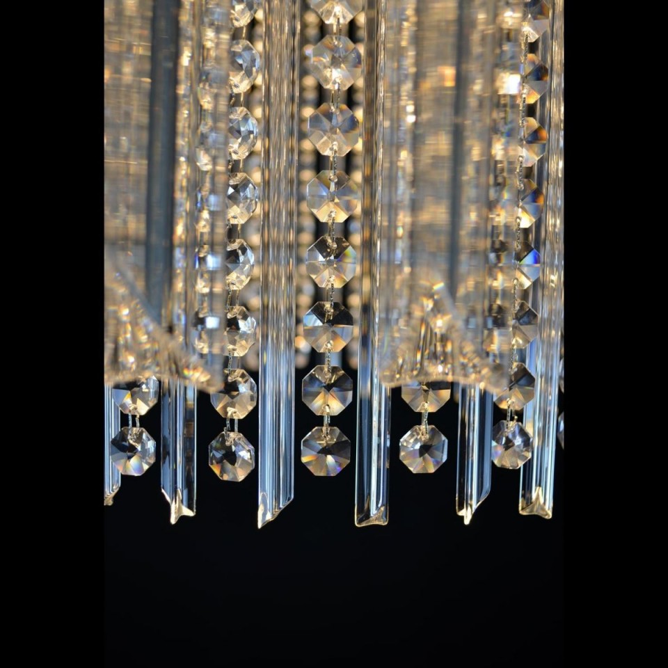 Helsinki 5-9 Light Bohemia Crystal Chandelier Gold/Silver 40-50cm