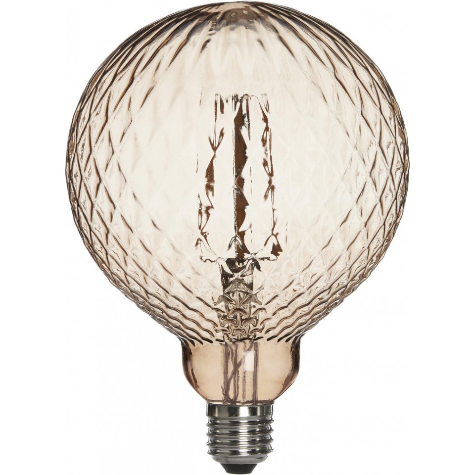 Elegance LED Globe Cristal 125mm Brun